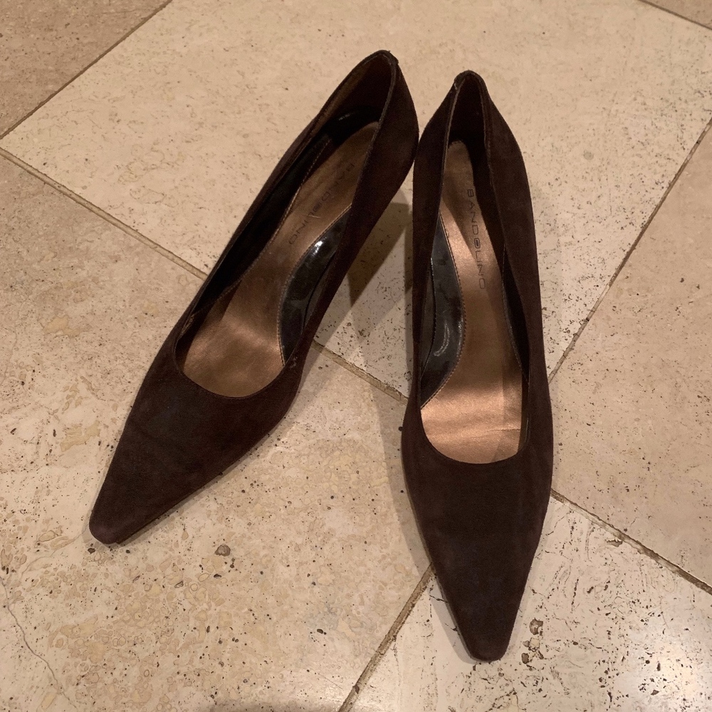 Nine West Brown Suede Pumps Womens 8.5